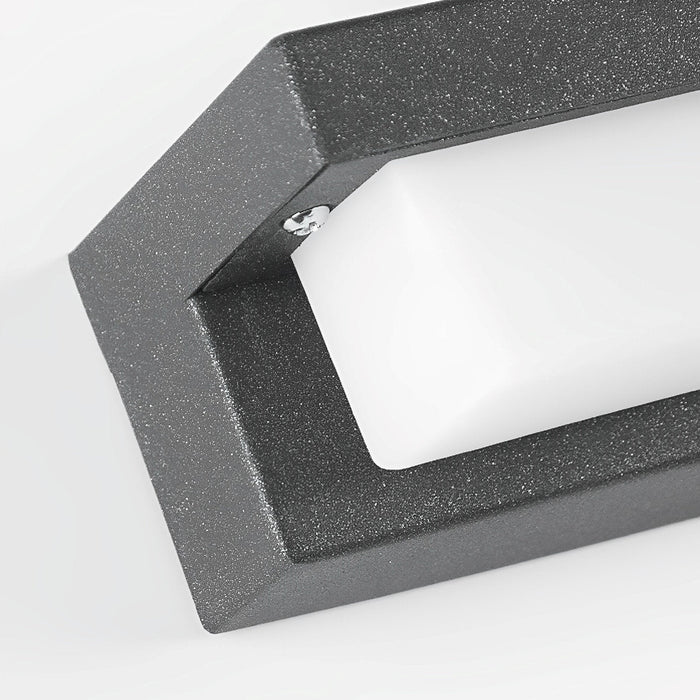 Solar Outdoor Wall Sconce, Waterproof LED Strip Light for Patio/Porch/Garden, Dusk to Dawn, Energy Saving