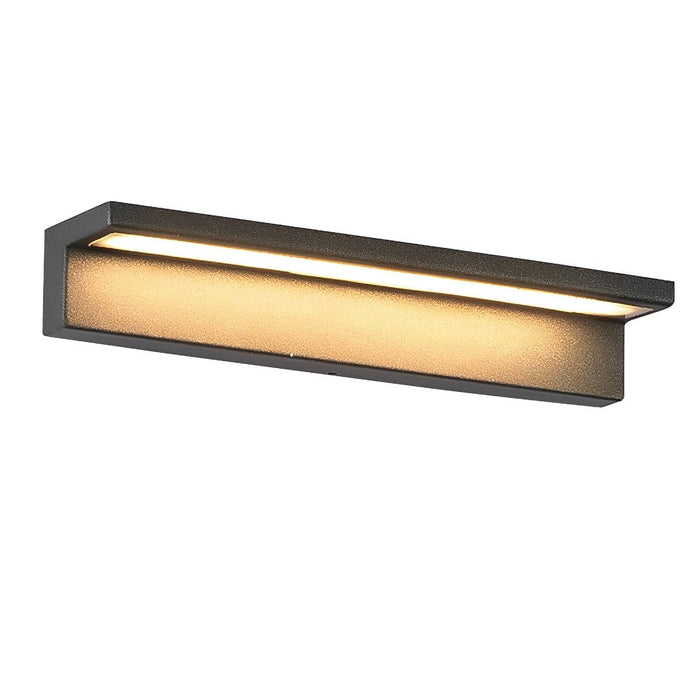 Solar Outdoor Wall Sconce, Waterproof LED Strip Light for Patio/Porch/Garden, Dusk to Dawn, Energy Saving