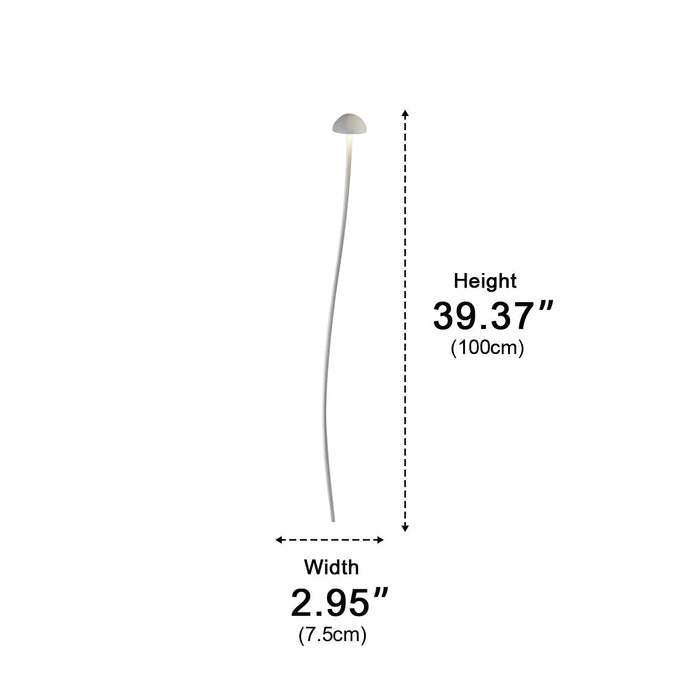 Waterproof LED Mushroom Path Light, Minimalist Stainless Steel for Garden/Patio/Yard, Modern Landscape Illumination