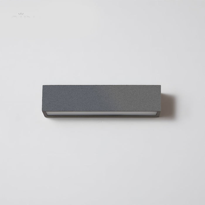 Modern Concrete LED Wall Sconce, IP65 Waterproof, Downlight for Porch/Patio/Entryway