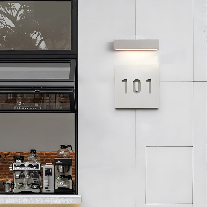 Modern Concrete LED Wall Sconce, IP65 Waterproof, Downlight for Porch/Patio/Entryway