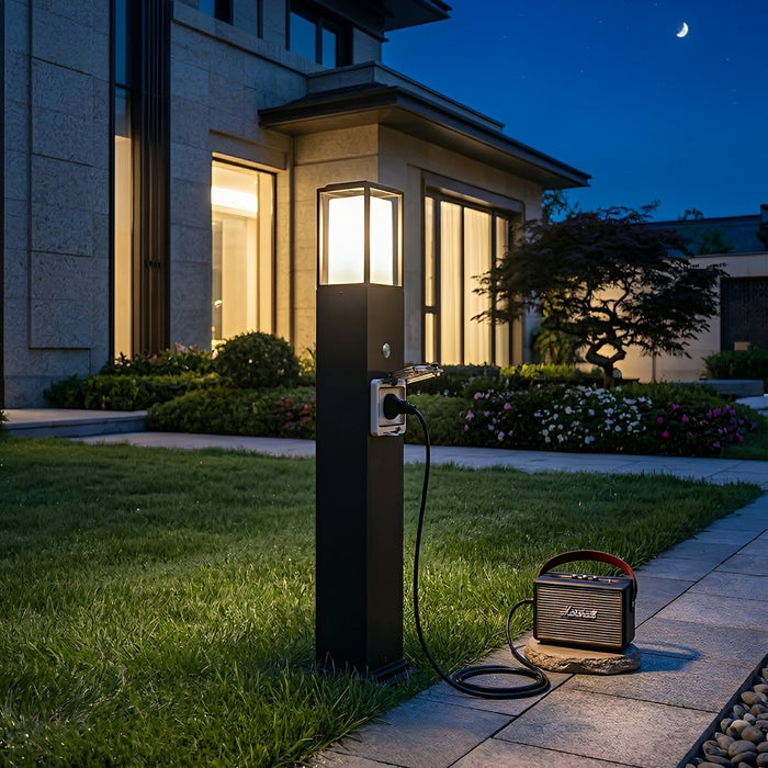Modern Outdoor Path Light, Waterproof Socket, LED Landscape Lighting for Garden/Yard, Hardwired IP67