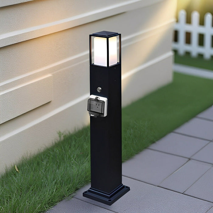 Modern Outdoor Path Light, Waterproof Socket, LED Landscape Lighting for Garden/Yard, Hardwired IP67