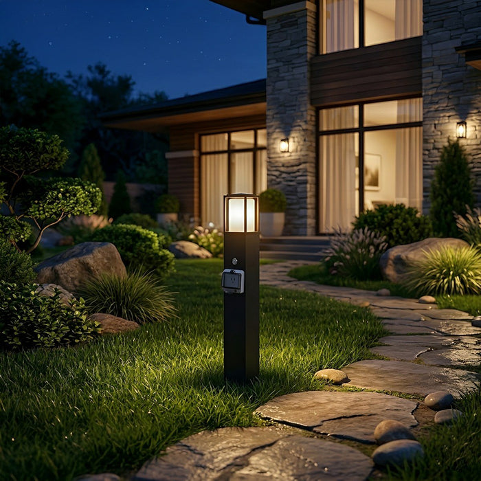 Modern Outdoor Path Light, Waterproof Socket, LED Landscape Lighting for Garden/Yard, Hardwired IP67