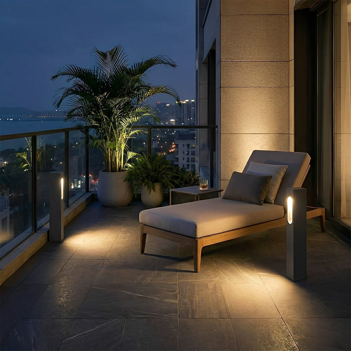 Modern Rectangular Outdoor Post Light, IP65 Waterproof, Die-cast Aluminum, Garden/Yard/Patio Landscape Lighting