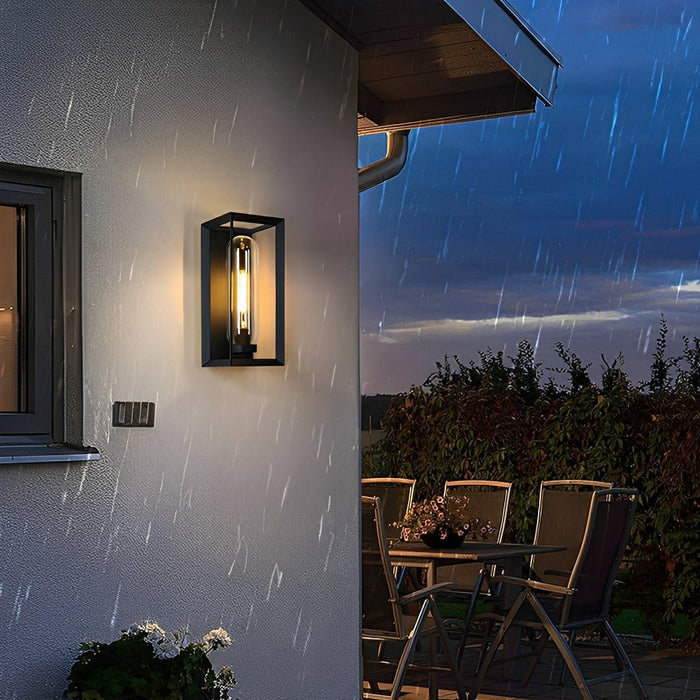 Modern Outdoor Wall Sconce, Waterproof LED Porch Light, IP54 Exterior Lighting for Patio/Yard