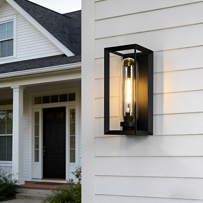 Modern Outdoor Wall Sconce, Waterproof LED Porch Light, IP54 Exterior Lighting for Patio/Yard