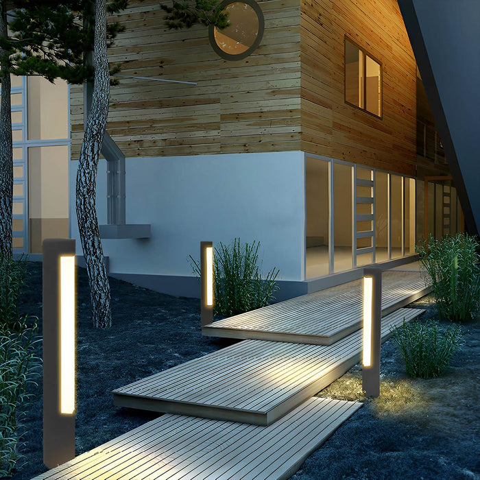 Outdoor LED Path Light, Modern Waterproof IP65, Die-cast Aluminum, Warm White 3000K, Garden/Yard/Pathway