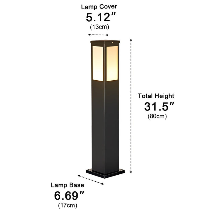 Outdoor LED Path Light, Modern Waterproof IP65, Die-cast Aluminum, Warm White 3000K, Garden/Yard/Pathway