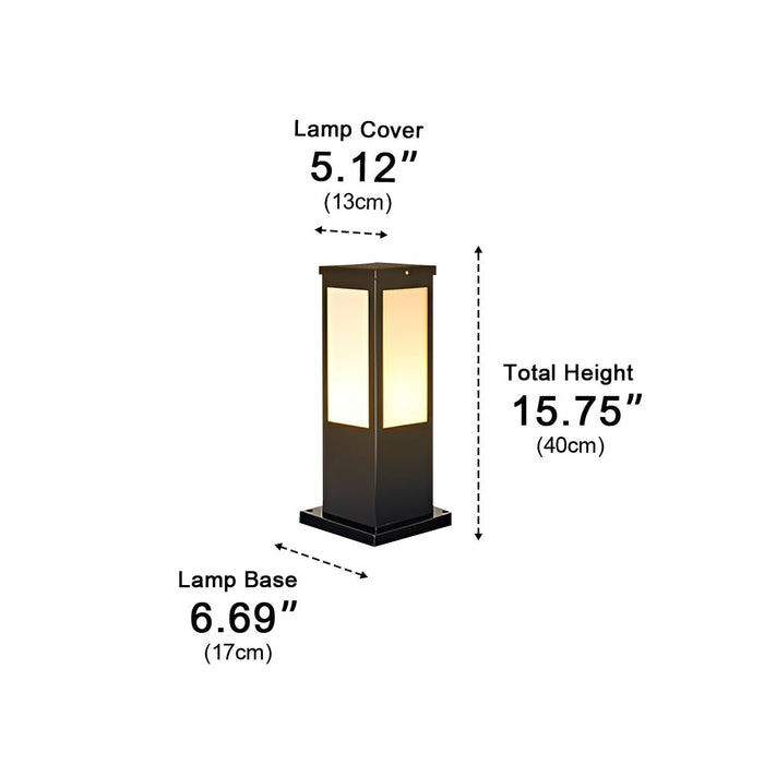 Outdoor LED Path Light, Modern Waterproof IP65, Die-cast Aluminum, Warm White 3000K, Garden/Yard/Pathway