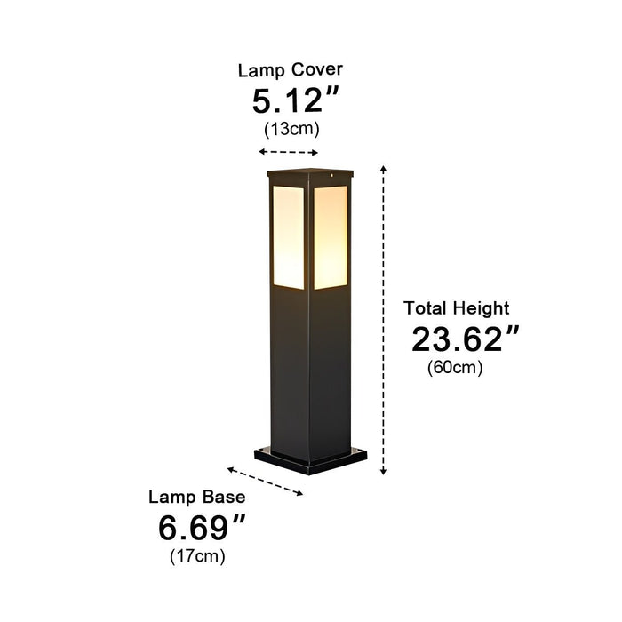 Outdoor LED Path Light, Modern Waterproof IP65, Die-cast Aluminum, Warm White 3000K, Garden/Yard/Pathway