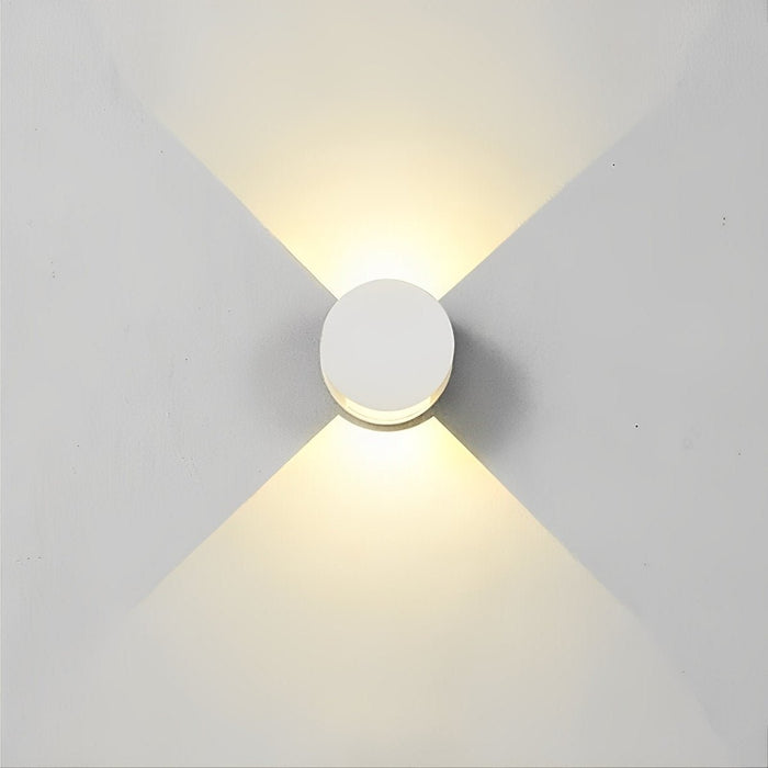 Waterproof Up Down LED Wall Sconce, Indoor/Outdoor Balcony/Patio/Porch Lighting, Modern Accent