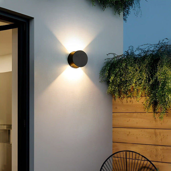 Waterproof Up Down LED Wall Sconce, Indoor/Outdoor Balcony/Patio/Porch Lighting, Modern Accent