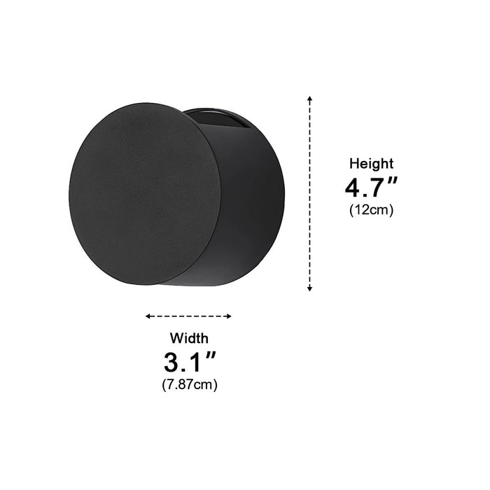 Waterproof Up Down LED Wall Sconce, Indoor/Outdoor Balcony/Patio/Porch Lighting, Modern Accent