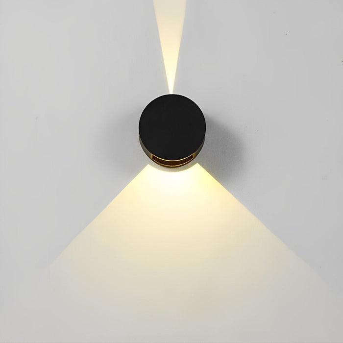 Waterproof Up Down LED Wall Sconce, Indoor/Outdoor Balcony/Patio/Porch Lighting, Modern Accent
