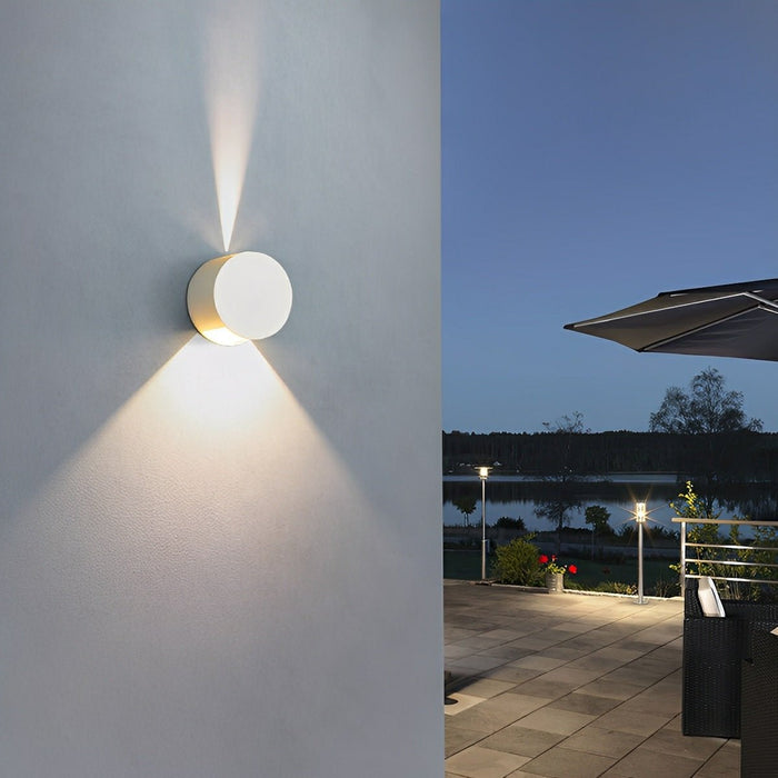 Waterproof Up Down LED Wall Sconce, Indoor/Outdoor Balcony/Patio/Porch Lighting, Modern Accent