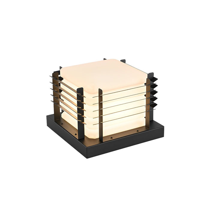Solar Dusk to Dawn Square Fence Light, Waterproof LED Outdoor, Perimeter Security for Fence/Deck/Patio