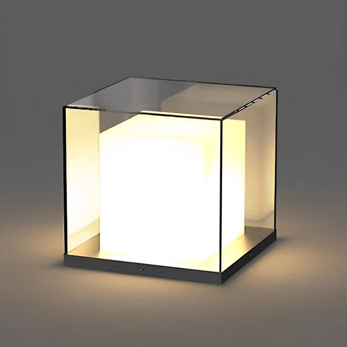 Modern Waterproof Solar Square LED Outdoor Post Lights - Garden / Patio / Fence Lighting