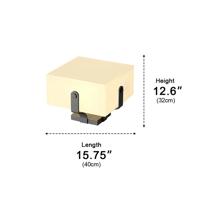 Modern Waterproof Solar Square LED Outdoor Post Lights - Garden / Patio / Fence Lighting