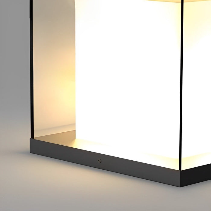 Modern Waterproof Solar Square LED Outdoor Post Lights - Garden / Patio / Fence Lighting