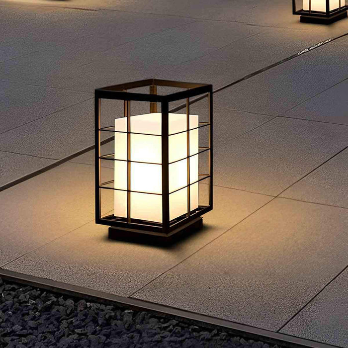 Modern Waterproof Square Lantern LED Outdoor Landscape Lawn Lighting - Garden Pathway Deck Light