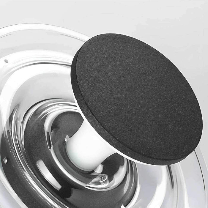Modern Waterproof Water Fountain LED Outdoor Post Light - Contemporary Flared Shape / Decorative Water Ripple Effect - Solar Powered, Garden Patio Yard Lighting