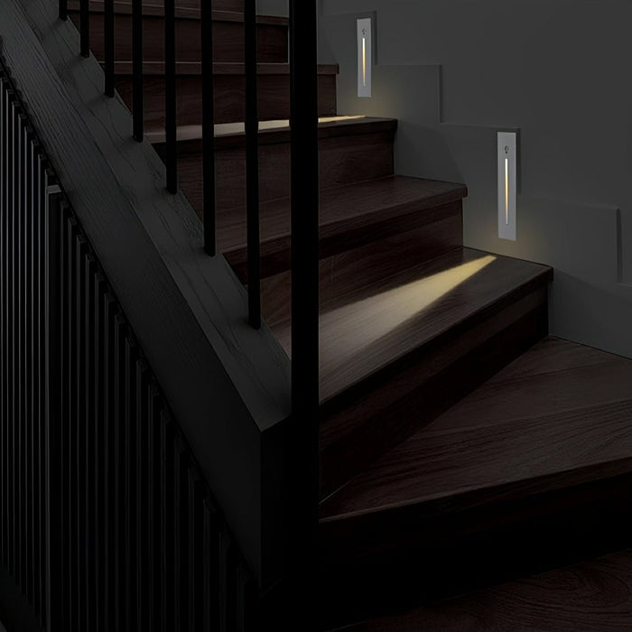 Recessed Stair Light - Modern White Waterproof LED Fixture for Indoor/Outdoor Use