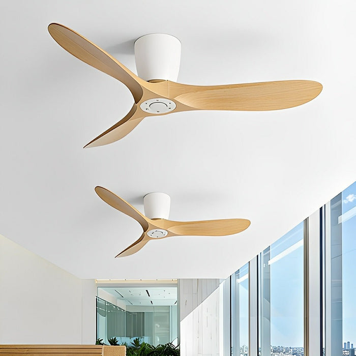 Ceiling Fan - Modern Wing Blade, DC Motor, 6-Speed Reversible Airflow - Minimalist Design for Living Room/Bedroom
