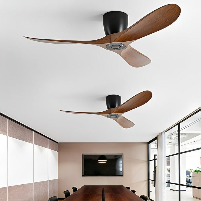 Ceiling Fan - Modern Wing Blade, DC Motor, 6-Speed Reversible Airflow - Minimalist Design for Living Room/Bedroom