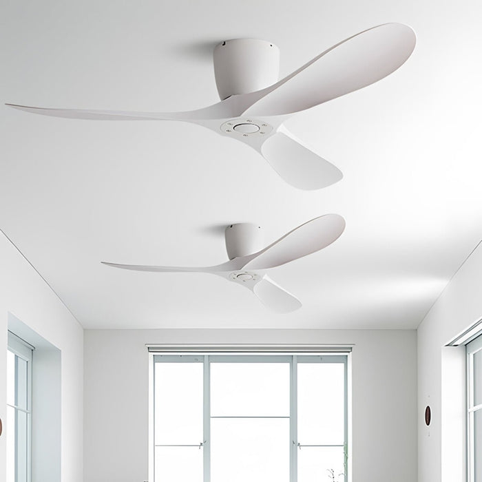 Ceiling Fan - Modern Wing Blade, DC Motor, 6-Speed Reversible Airflow - Minimalist Design for Living Room/Bedroom