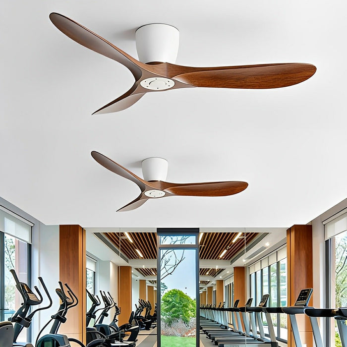 Ceiling Fan - Modern Wing Blade, DC Motor, 6-Speed Reversible Airflow - Minimalist Design for Living Room/Bedroom