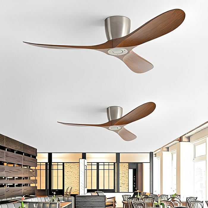 Ceiling Fan - Modern Wing Blade, DC Motor, 6-Speed Reversible Airflow - Minimalist Design for Living Room/Bedroom