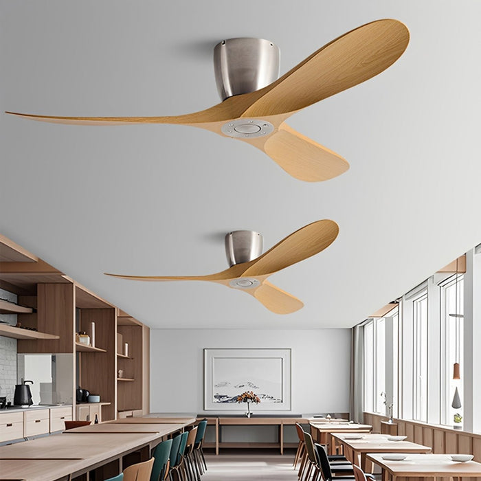 Ceiling Fan - Modern Wing Blade, DC Motor, 6-Speed Reversible Airflow - Minimalist Design for Living Room/Bedroom