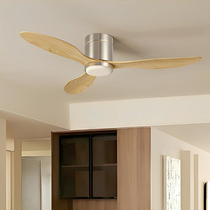 Ceiling Fan - Modern Wing-inspired Blade / Reversible LED Light - Quiet DC Motor, 6-Speed