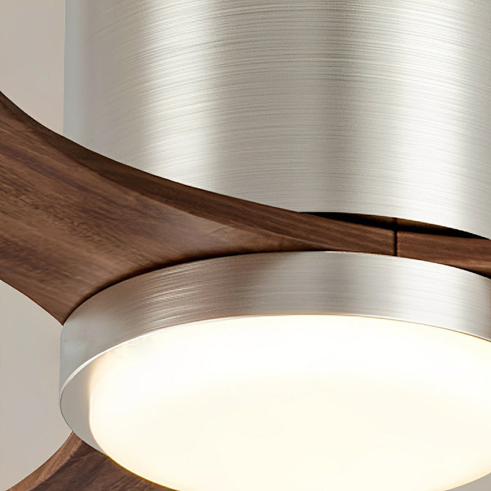 Ceiling Fan - Modern Wing-inspired Blade / Reversible LED Light - Quiet DC Motor, 6-Speed
