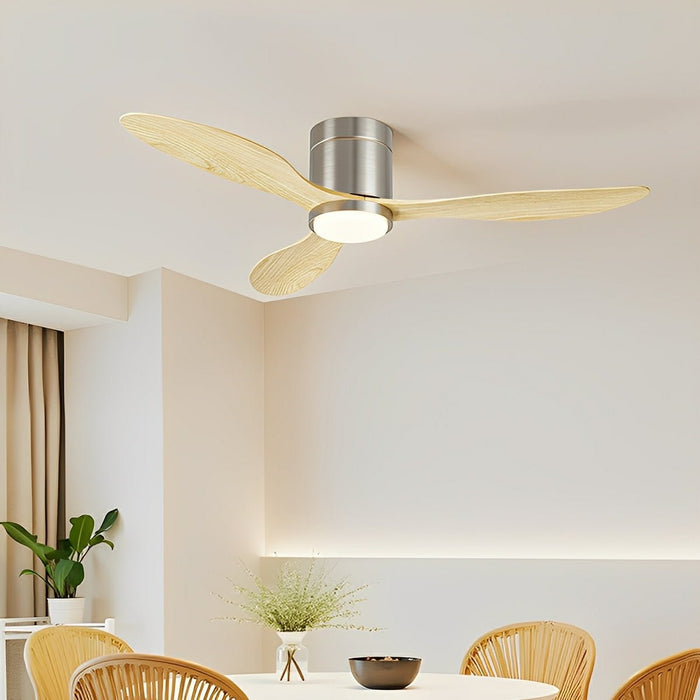 Ceiling Fan - Modern Wing-inspired Blade / Reversible LED Light - Quiet DC Motor, 6-Speed