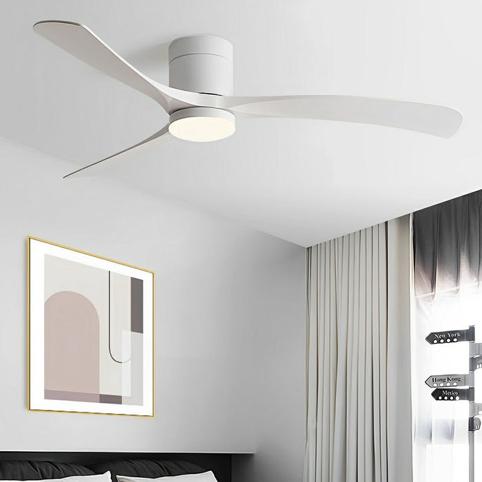 DC Motor Ceiling Fan Light, 6-Speed Variable Frequency, Reversible Airflow for Living Room/Bedroom/Dining Room