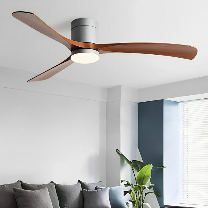 DC Motor Ceiling Fan Light, 6-Speed Variable Frequency, Reversible Airflow for Living Room/Bedroom/Dining Room