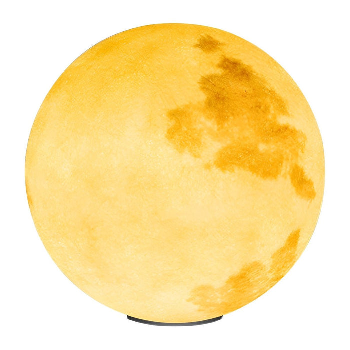 Moon Globe Post Light - Outdoor LED Fence Pillar Lamp, Solar/Hardwired