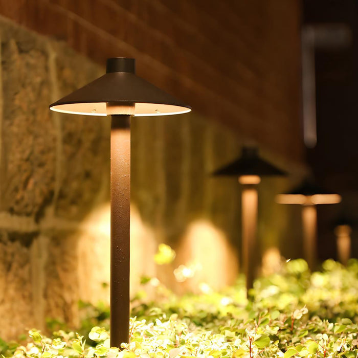 Mushroom LED Outdoor Landscape Lighting - Waterproof, In-Ground/Base Mount, Modern Aluminum Design for Garden, Patio, Lawn