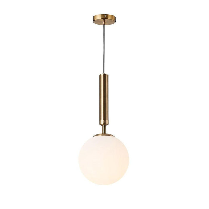 Globe Shaped Electroplated Glass Metal LED Artistic Pendant Lights