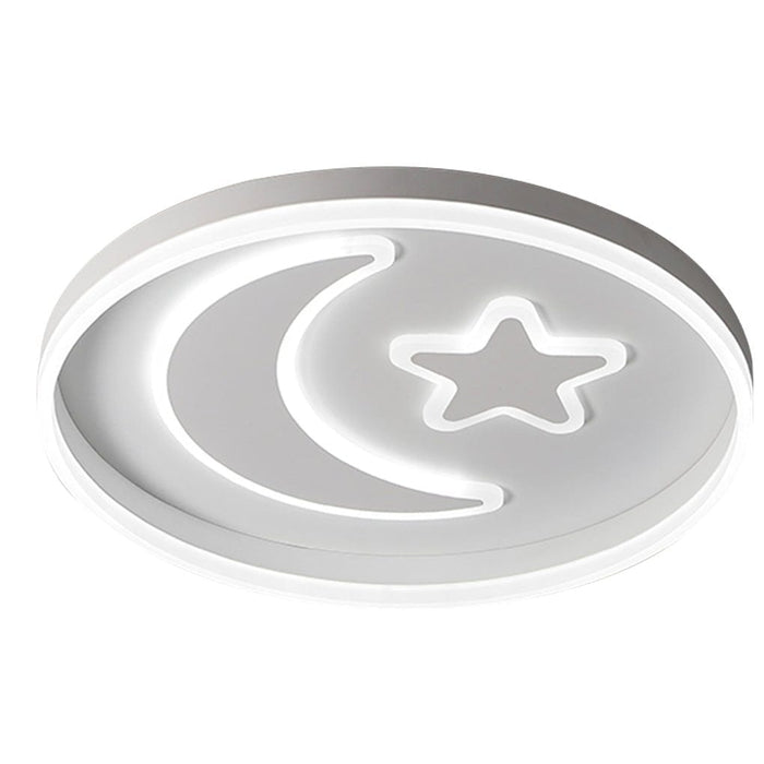 Nordic Cartoon Creative Star Moon Electrodeless Dimming Ceiling Lamp Kid's Room