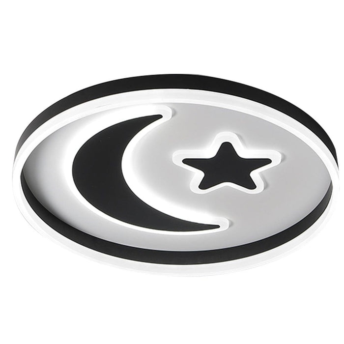 Nordic Cartoon Creative Star Moon Electrodeless Dimming Ceiling Lamp Kid's Room