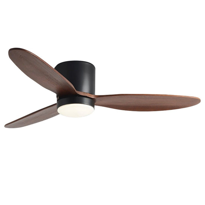 LED Inverter Silent Nordic Flush Mount Ceiling Fan Light Chandelier with Fan