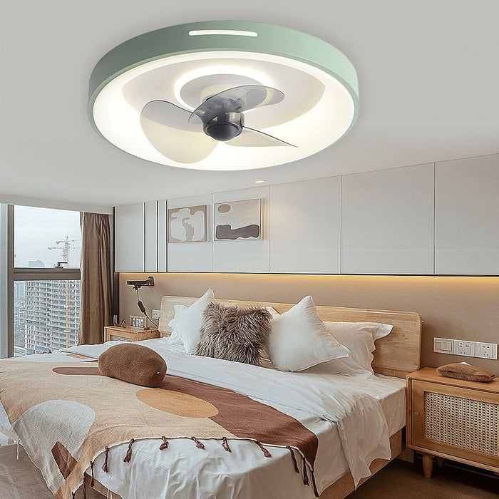 Nordic Inverter Ceiling Fan Light Ultra-thin Silent Ceiling Fan Lamp Intelligent