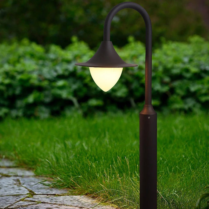 Nordic Minimalist Arc Arm Lawn Lamp LED Waterproof Outdoor Landscape Decorative Lighting
