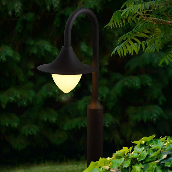 Nordic Minimalist Arc Arm Lawn Lamp LED Waterproof Outdoor Landscape Decorative Lighting
