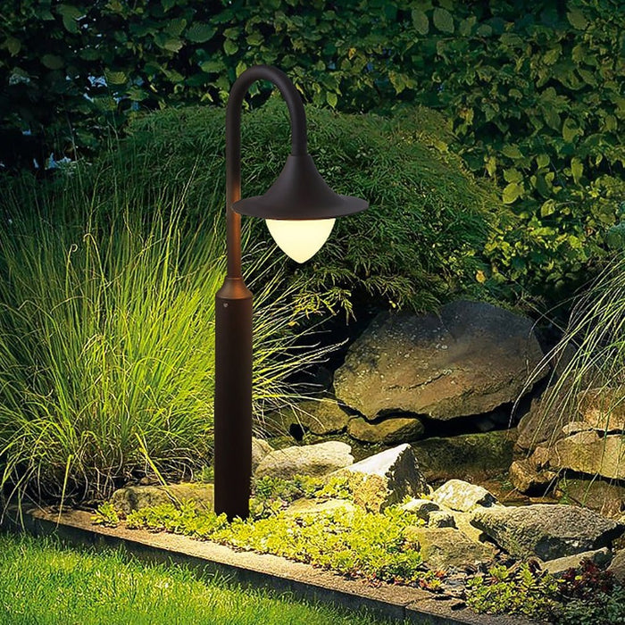 Nordic Minimalist Arc Arm Lawn Lamp LED Waterproof Outdoor Landscape Decorative Lighting
