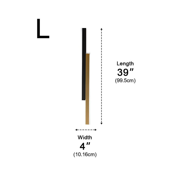 Nordic Minimalist Double Long Strip LED Wall Lamp - Modern Interior Lighting for Living Room, Bedroom, Aisle