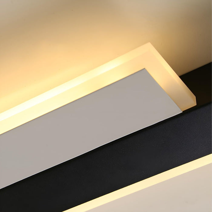 Nordic Minimalist Double Long Strip LED Wall Lamp - Modern Interior Lighting for Living Room, Bedroom, Aisle